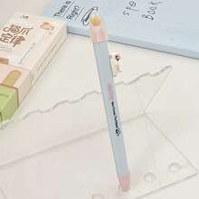 4pcs/Set Cute Cat Design Retractable Ballpoint Pens, Neutral Pens With 0.5mm Refill, Suitable For Students