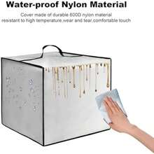 Air fryer mat, heat resistant, waterproof, dustproof, suitable for various air fryers with multiple functions - Plateado - Ver 6