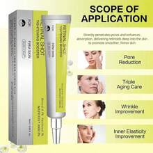 Retinol Serum For Face, Anti-Aging Firming Booster |   0.1% High-Purity Retinal, Hyaluronic Acid & Peptides |   Fades Wrinkles & Fine Lines, Minimizes Enlarged Pores, Improves Skin Texture |   Micro-Particle Deep Absorption, Reduces Irritation |   Boosts Skin Elasticity & Radiance, Hydrating Lifting Serum |   Night Use Skincare, 15ml H2FL - Firming Eye Cream - 查看 9
