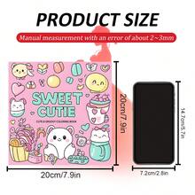 GDTME Un libro para colorear dulce y lindo, con patrones adorables, un diseño sencillo pero interesante, es una opción ideal para aliviar el estrés y disfrutar de un momento cómodo para colorear. Es muy adecuado como regalo para el Día de San Valentín, el Día de la Mujer, Pascua, útiles escolares o de oficina. - Multicolor - Ver 7