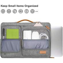 13-13.3 Pulgadas 360 Funda Protectora para Laptop Compatible con MacBook Pro 14 M5 M4 M3 M2 M1,Bolsa Lateral Abierta con 4 Cremallera Bolsillos&Asa, Gris,38992993 - Rosa vieja - Ver 1