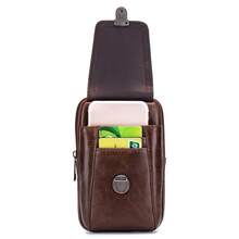 Genuine Leather Waist Bag: Versatile Crossbody Phone Case And Travel Wallet. - 棕色 - 查看 2