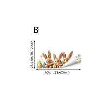 1pc Cute Rabbit, Egg, Flower Pattern Window Sticker, DIY Removable Static Cling Decal, Suitable For Spring Bedroom, Living Room, Balcony And Cabinet Window Decoration - Multicolor - View 8