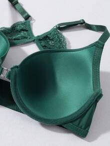 Bộ 2 áo ngực có gọng cài trước, dây đeo có thể điều chỉnh và phối ren, áo ngực hở lưng gợi cảm không gọng, mềm mại và thoáng khí với khóa cài phía trước, cúp ngực dày dặn, lý tưởng cho đi làm, mặc hàng ngày, ở nhà và đa năng, áo ngực có gọng dành cho nữ. - Nhiều màu - Xem 8