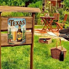 Vintage Texas Shiner Bock Beer Motorcycle Metal Sign, Retro 8x12 Inch Tin Wall Decor For Man Cave Garage Bar Home - 彩色 - 查看 6