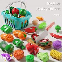 33件/44件/66件/76件儿童厨房玩具套装，适合男孩和女孩，包含烹饪用具、迷你炉灶、电饭煲、水果、搅拌器、炒菜器、切菜器和音乐餐具。