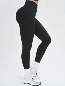 Yefecy Quần bó thể thao ngoài trời dành cho nữ - Quần yoga co giãn cao, nhanh khô, thích hợp cho leo núi, đi bộ đường dài và tập gym. - màu đen - Xem 7