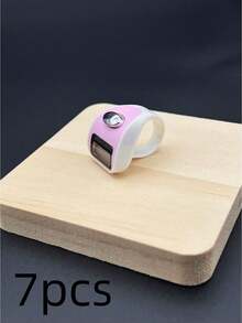 Contador de anillos portátil, contador de dedos electrónico, mini contador, contador de color de caramelo de dos tonos, adecuado para deportes al aire otros usuarios, ligero y portátil, escenarios de uso versátiles, aplicable para recitación, conteo de oraciones / 1 cuerda/12 cuerdas de cuentas de oración islámicas, 99 cuentas de perlas de vidrio falso, adecuado para pulseras de oración y alabanza árabe, estilo con borla, se puede usar para el recuento de recitación de oraciones, uso diario y decoración - Multicolor - Ver 35