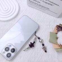 1-4PCS Cute Phone Charms Aesthetic Y2K Cell Phone Charms Strap Strawberry Butterfly Star PhoneCharm Y2K Accessories For Bag Keychain  Camera Pendants Decor - 1xFBlacksstar - 查看 5