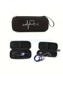 5-Color Portable EVA Hard Shell Stethoscope Storage Case, Multi-Functional Large Capacity Organizer Box, Outdoor Carrying Pouch