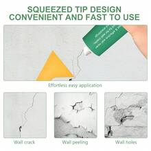 多用途墙面修补膏，适用于家居翻新与维护、涂鸦遮盖、裂缝填充