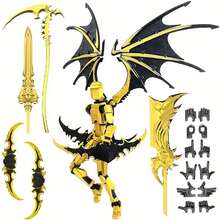 1PC 13-Jointed Posable 3D Printed Figurine Collection (3D Printed Material Is Relatively Fragile And Easy To Break, Please Handle With Care, Requires Trimming And Assembly) - Collectible, Birthday Gift, Easter Gift, Halloween Gift, Christmas Gift, Perfect Gift - Multicolor - View 14