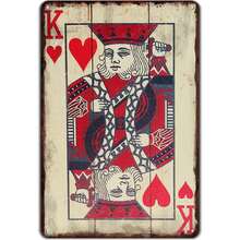 Vintage Poker Hands Rankings Metal Sign - Texas Hold'Em & All Poker Hands Ranked - Game Room Man Cave Decor 12X 8 Inch - Pok-104 - 查看 10