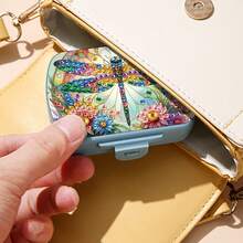 1pc/10pcs Ladybug Pattern Diamond Painting Kit Square Pill Box, 6-Compartment Mini Portable Travel Medicine Storage Box, Suitable For Outdoor Sports, Business Trips Or Handbag Medicine Storage, Vitamin Multi-Grid Organizer, Waterproof Unique Holiday Gift, Birthday, Mother's Day, Christmas, New Year, Valentine's Day, Easter - YQS006 - View 5