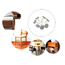 New  40pcs Furniture Felt Pad Heavy Duty Nail-On Chiar Slider Glide Pad Floor Tector For Wooden Furniture Chair TablLeg Feet(Φ18mm Or 0.7"White) - 18mm White (40pcs) - View 7