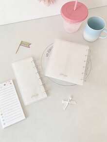 KPOP Idol Photo Card Collection Album - Plastic Photo Sleeve Album With 10 Card Slots, Stationery Set, Back To School, School Supplies - White - View 7