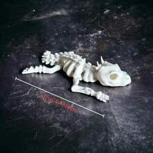 1pc 3D Printed Integrated Skeleton Demon Skull Dragon Movable Joint Dinosaur Model - Multicolor - View 6