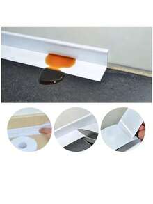 1 cuộn băng keo PVC tự dính chống thấm nước: Nâng cấp bồn rửa, bồn tắm và bồn cầu trong phòng tắm của bạn! - trắng - Xem 5