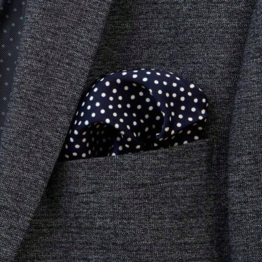 Men Pocket Squares - 皇家藍 - 查看 1