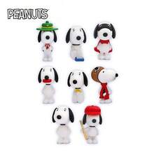 1PC Peanuts Officially Licensed Snoopy 3D Anime Character Blind Bag Mystery Blind Box Cute Cartoon Decorative Ornaments Random One Stain-Resistant Fashionable Cute Desktop Bedroom Decorations Necessary Christmas Birthday Gifts