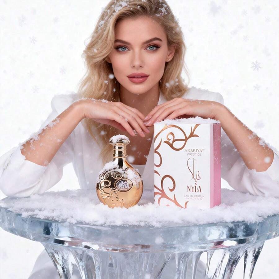 Nyla Luxury Arabic Perfume For Women,Nyla Luxury, Gold Bottle, Long-Lasting Fragrance, 2.7 Fl Oz/80 Ml - 木質香調 - 查看 1