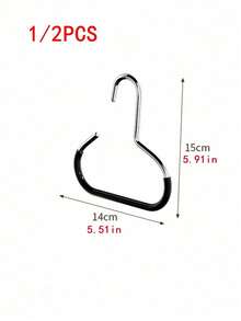 1/2/4pcs Random Colors Cap Storage Organizer, Dormitory Wardrobe Interior Hanging Cap Rack, Multifunctional Hat Display Holder - 2件白色 - 查看 5