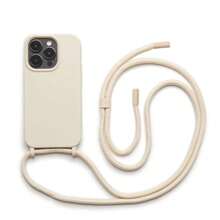 IP15 Pro Max Phone Case With Adjustable Cord | Minimalist Case With Crossbody Strap - Beige - View 6