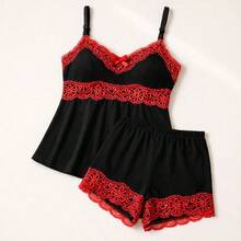 Sexy Lace Baby Doll For Women, Nightwear, Strappy, Short Pajamas - 彩色 - 查看 7