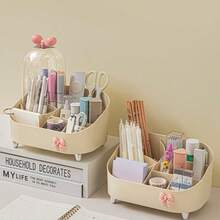 Makeup Lipstick Storage Box, Vanity Organizer Rack, Dust-Proof Countertop Bathroom Vanity Organizer - Multicolor - View 6