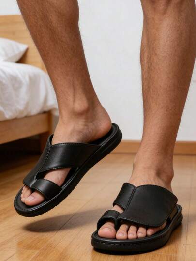 Herrtofflor - Herrflip-flops - Herrmode med lätta stringtrosor - Bekväma, halkfria, slitstarka flip-flops strandskor, lämpliga för strand, camping och fritidskläder