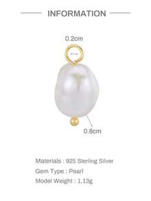 1pc DIY 18K Solid Gold CZ Dangle Hoop Charm Earring Chain Drop Pendent Accessory Dainty Cartilage Helix Tragus Lobe Piercing Gift For Her