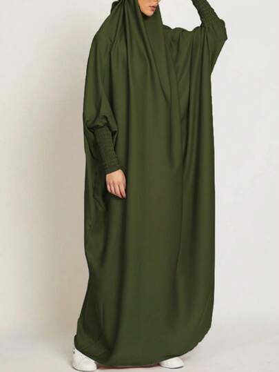 1 szt. Jilbab modlitewny Khima - luźny krój zapewniający prywatność, wysokiej jakości dżilbab dla muzułmanek, chusta modlitewna, islamska odzież Khimar Abaya Jilbab modlitewny