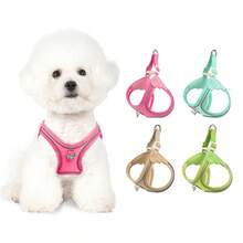 Áo nịt ngực cho chó mới, mềm mại và thoáng khí, thiết kế dễ mặc, dây đeo ngực phản quang có thể điều chỉnh, phù hợp cho chó và mèo cỡ nhỏ và trung bình. - Nhiều màu - Xem 5