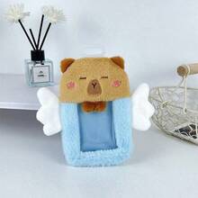 Angel Capybara Furry Card Holder Pendant, Transparent Storage Card Holder, Suitable For Meal Card/Bus Card/Idol Photo Card/Poloid, Portable Pendant Around Student Commuter Idol - Chủ thẻ Angel Capybara - Xem 10