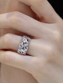 1 chiếc nhẫn đá Cubic Zirconia tinh tế, phù hợp cho nữ, có thể dùng làm quà tặng Ngày Valentine, quà kỷ niệm ngày cưới, phụ kiện dự tiệc, quà tặng cho mẹ, quà tặng Ngày của Mẹ. - 1 # - Xem 6
