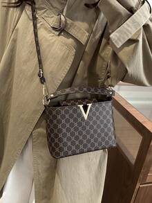 Elegant Minimalist Style Women's Handbag - 2026 Spring New Collection - Versatile Tote - Coffee - View 4