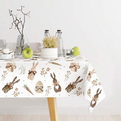 1 chiếc khăn trải bàn Phục Sinh, Khăn trải bàn hình Thỏ Phục Sinh và Trứng Phục Sinh màu nâu, Đồ dùng tiệc Phục Sinh, Trang trí Phục Sinh vui vẻ, Trang trí bàn ăn Phục Sinh, Khăn trải bàn hình Thỏ Phục Sinh, Khăn trải bàn trang trí sự kiện Phục Sinh, Trang trí nhà nông trại Phục Sinh, Trang trí phòng Phục Sinh, Trang trí nhà Phục Sinh, Khăn trải bàn trang trí trong nhà/ngoài trời Phục Sinh, Khăn trải bàn dùng một lần cho dã ngoại Phục Sinh, Trang trí mùa xuân/hè, Quà tặng Phục Sinh, Quà lưu niệm tiệc