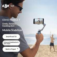 DJI Osmo Mobile 7 Lightweight Tracking Smartphone Gimbal Stabilizer, OM7 Smart Tracking Selfie Stick For Live Streaming And Vlogging - Beige - View 1