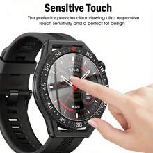5pcs Transparent Glass Screen Protector Film For Huawei Watch GT5 GT4, Scratch-Resistant Glass Screen Protector, Suitable As Birthday/'s Day/Boyfriend/Girlfriend Gift - WATCH GT 4 (41 Mm) - View 5