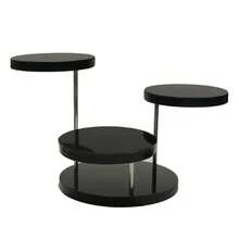 Soporte para cupcakes de acrílico, base giratoria de barra, estante de exhibición de pastel de postre redondo de varios niveles, o soporte de exhibición de aretes, anillos, pulseras, collares y joyas, decoración para el hogar en color negro - Multicolor - Ver 14