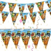 12pcs/Set Italian Brain Rot Party Banner - Cute Cartoon Character & Brain Themed Design, Paper Decor, Suitable For Halloween, Christmas, Birthday - Indoor/Outdoor Party Supplies, Holiday Wall Art | Fun Design - Multicolor - View 10