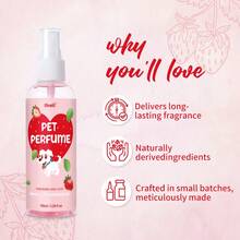 甜美草莓宠物香水喷雾 - 持久怡人香氛，适用于犬猫，让您的爱宠散发可爱快乐的迷人香气 - 甜草莓口味 - 查看 3