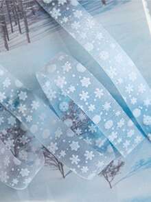 15mm*2M Translucent Winter Snowflake Tape Hand Account Decor Diary Waterproof Masking Tape Scrapbooking Adhesive DIY Junk Journaling Crafts