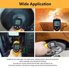GM320 -50-400℃ Industrial Infrared Thermometer Handheld Non Contact Temperature Tester Meter - Naranja - Ver 5