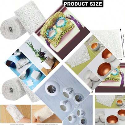 Plaster Cloth Roll For Belly Casting, Gauze Bandages For Arts And Crafts, Wrap Strips For Paper Mache Paste Sculptures - Ideal For Creative Applications