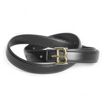 ECHAIN 1条窄款连衣裙腰带，适合搭配牛仔裤，搭扣式女士腰带，宽0.9英寸，有白色/红色/棕色/黑色可选