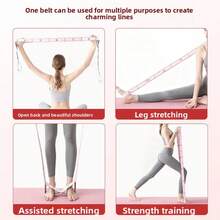 1 pieza Banda de resistencia para piernas y glúteos con diseño de bucle, bandas de ejercicio elásticas para entrenamientos en casa, entrenamiento muscular, estiramiento y yoga, 3 niveles de bandas de resistencia - Multicolor - Ver 6