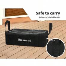 Camping Canvas Storage Bags Adventure Portable Caravan Organiser Clear Top 400GSM, Hanging Picnic Bag, Outdoor Camping Tableware Organize Bag - Black - View 7