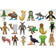 3 Style 1/20PCS Tung Tung Tung Sahur Figure Package PVC Anime Toy Tralalero Tralala Figure Toy Tung Tung Tung Sahur Toy Tralalero Tralala Shark Figurine DIY Crafts And Party Holiday Small & Prank Gifts Meme Cartoon Cute Key Ring Funny Meme Bag Pendant Gift - Multicolor - View 4