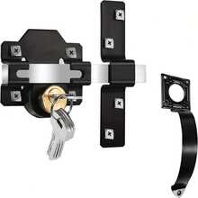 Long Throw Gate Lock With Handle, 70mm, Double Locking, 5 Keys - 2.76in (7cm) - View 9